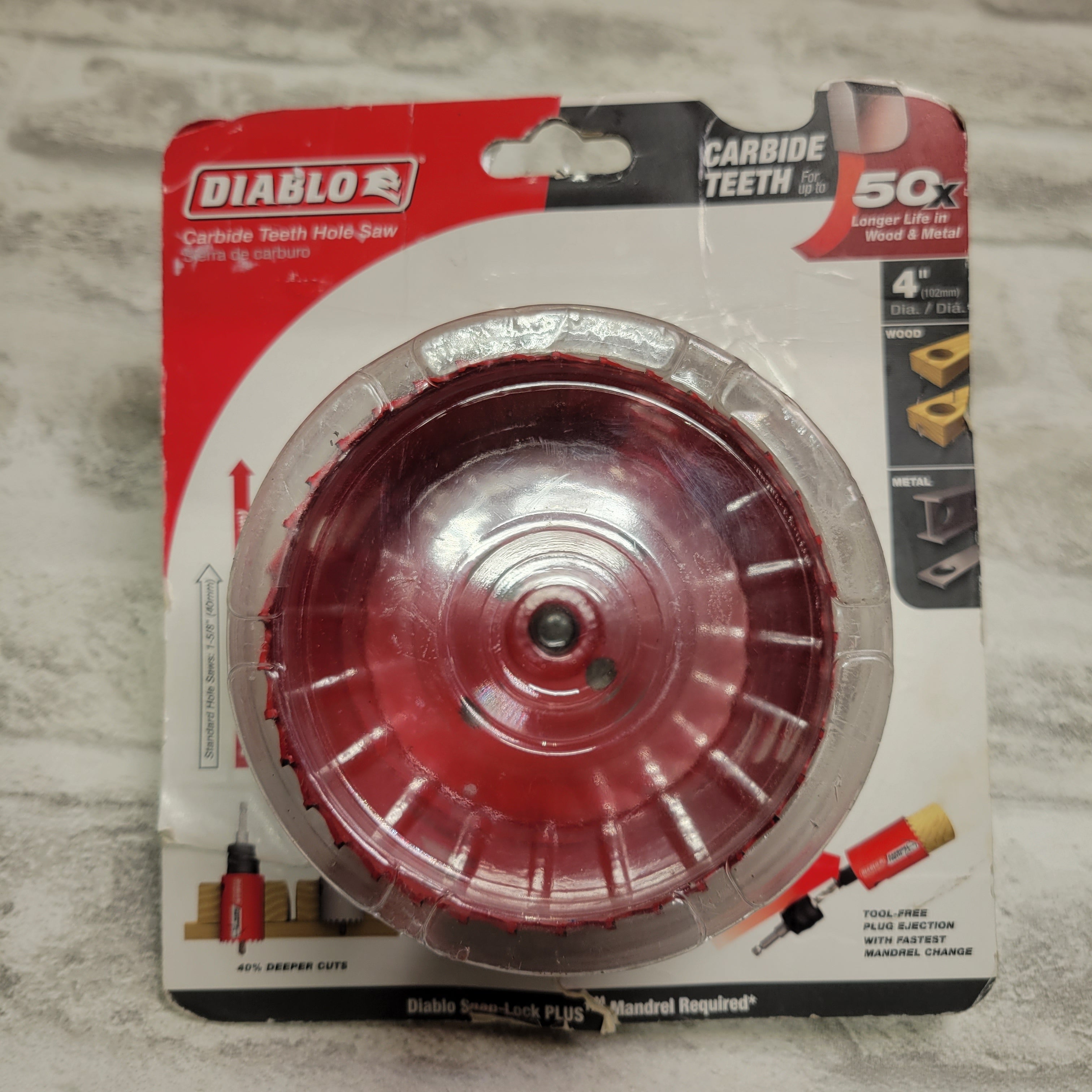 Freud-Diablo DB 4 TCT HOLESAW, Multicolor, One Size, DHS4000CT (7654830866670)